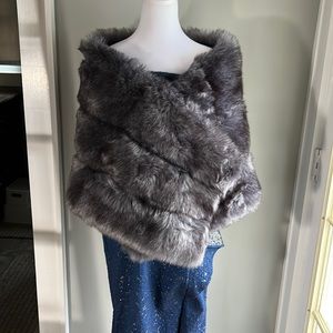 Faux fur wrap